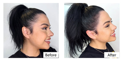 Lemooree Aplicador de fibras para el cabello + fibras para la construcción del cabello, 28 gramos, juego de bomba aplicadora en aerosol